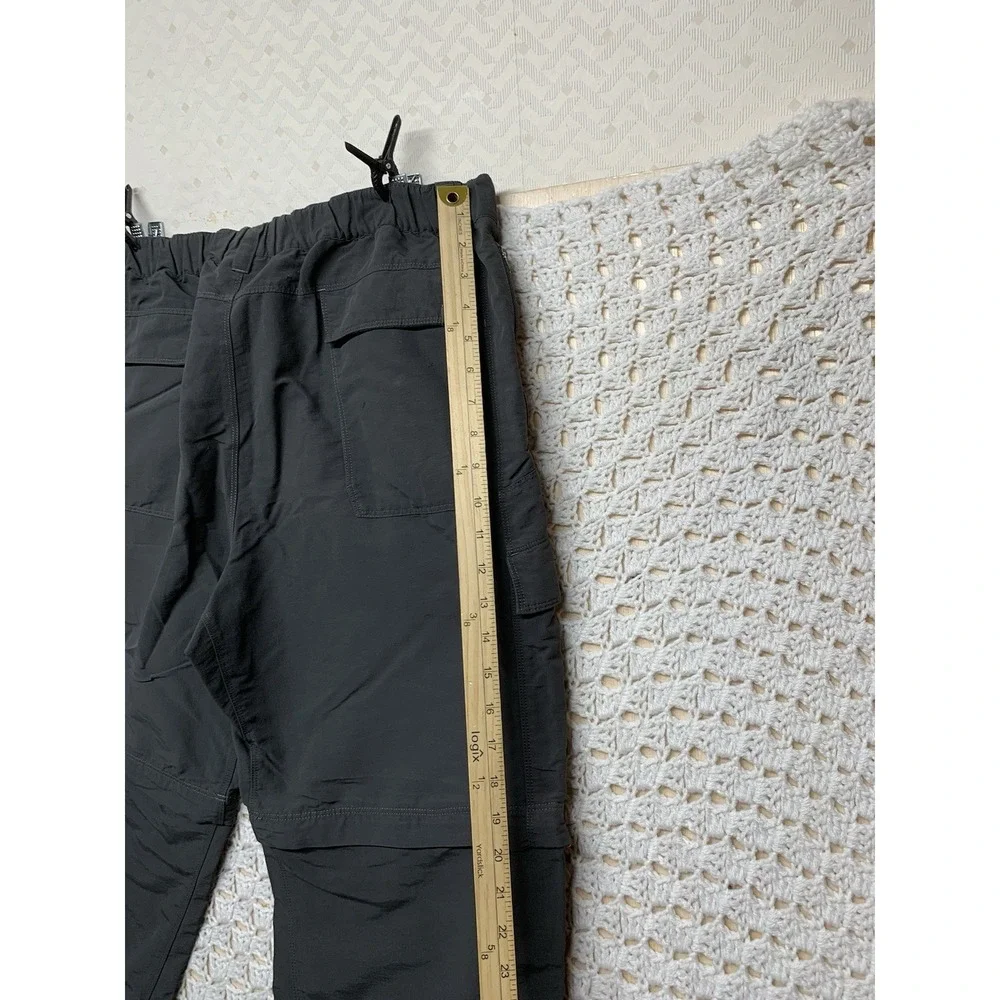 North Face Pants Mens Sz‎ XL Gray Convertible Zip Off Hiking Outdoor Stretch